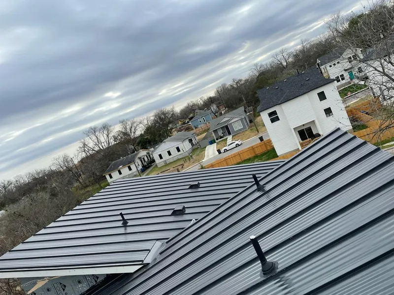 Standing seam metal roof panels with vents for Skylight Repair in Streamwood